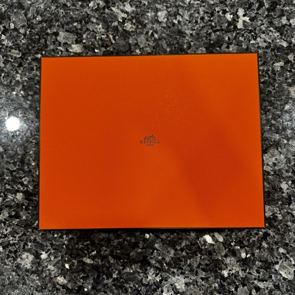 Hermes Paris Orange Dust Bag Gift Empty Box "11 x 9 x 3"